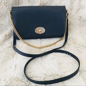 Gorgeous navy blue coach purse